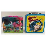 Misc. Tin Lunch Boxes Including Wonder Woman & More
