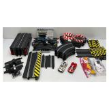 Slot Car Tracks With Cars (Two Different Sizes)