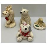 Misc. Polar Bear Figurines Including Coca-Cola & More