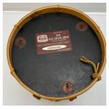 Very Cool Metal Drum Bucket 10 1/2" H x 10" W And Presidential Metal Plates