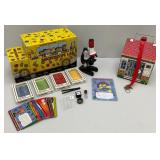 The Magic School Bus Microsope Lab & Melissa & Doug Doorbell House