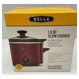 Misc. Household Kitchen Items (NIB) Including Parini Cookware 12L Halogen Convection Oven, Bella 1.5 Quaert Slow Cooker & Bella 2 Qt. Air Fryer