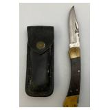 Misc. Pocket Knives Including BUCK 110 In Leather Sheath