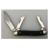 Misc. Pocket Knives Including BUCK 110 In Leather Sheath