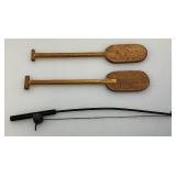 Vintage Wooden Canoe Models 1= 8" 1= 13"