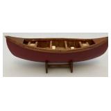 Vintage Wooden Canoe Models 1= 8" 1= 13"