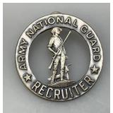 Vintage (RARE) Army National Guard RECRUITER Pin 2"