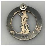 Vintage (RARE) Army National Guard RECRUITER Pin 2"