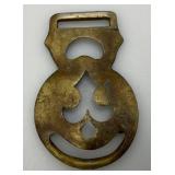 Vintage Matching Set Of Civil War Calvery Brass Harness Buckles 3 1/2" x 2 1/4"