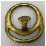 Vintage Set Of Brass Civil War? 2 5/8" x 2 32/4" Horse Tug Keepers