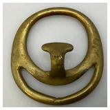 Vintage Set Of Brass Civil War? 2 5/8" x 2 32/4" Horse Tug Keepers