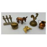 Misc. Vintage Collectibles Including Rooster Brass Bell & More
