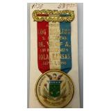 VERY RARE 1898 Annual Log Rolling S.E. Kansas m. W. Of A Ribbon