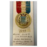 VERY RARE 1898 Annual Log Rolling S.E. Kansas m. W. Of A Ribbon