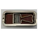 Vintage Rolls Razor Double Sided Sharpener Nickel Plated Made England