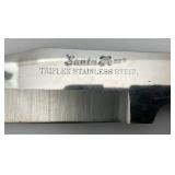 Santa Fe Triple Stainless Steel Hunting Knife In Vinyl Sheath Made In Japan