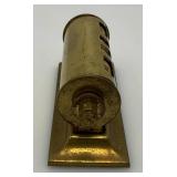 Vintage Brass Perpetual Desk Calendar