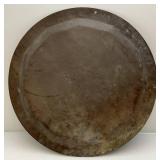 25 3/8" Large Brass Etched Serving Tray