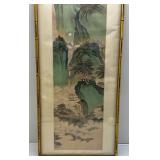 Misc. Vintage Oriental Prints (One In Frame 14 3/4" L x 39 3/4" H  One Unframed 25 3/4" L x 29 1/2" H)