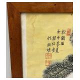 Misc. Vintage Framed Behind Glass Oriental Prints (1= 14" L x 17 1/2" H  1= 18 1/2" L x 22" H)