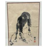 Misc. Vintage Framed Behind Glass Oriental Prints (1= 14" L x 17 1/2" H  1= 18 1/2" L x 22" H)