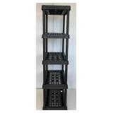 5 Level Plastic Storage Shelf 36" L x 69 1/2" H x 18" W