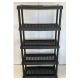 5 Level Plastic Storage Shelf 36" L x 69 1/2" H x 18" W