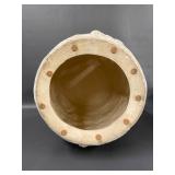 Intricately Carved Ceramic Asian Dragon-Motif Plant Stand/Stool
