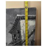Venice Canal Oil Painting Signed by R. Frank