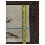 Vintage 1912 A. Hynes Watercolor Landscape Painting