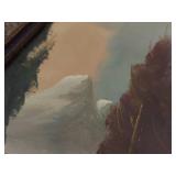 Vintage Framed Landscape Oil Painting