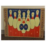 Vintage Wilson Dart Bowl Sports Game Board