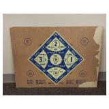 Vintage Wilson Dart Bowl Sports Game Board