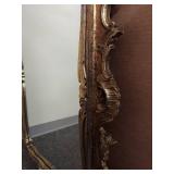 Antique-Style Ornate Gold Framed Wall Mirror Vintage