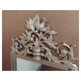 Elegant Ornate Decorative Mirror with Bird Crest