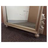 Elegant Ornate Decorative Mirror with Bird Crest