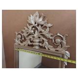 Elegant Ornate Decorative Mirror with Bird Crest
