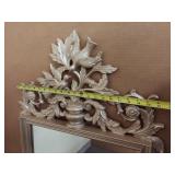 Elegant Ornate Decorative Mirror with Bird Crest