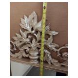 Elegant Ornate Decorative Mirror with Bird Crest