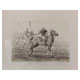 Signed Limited Edition Polo Etchings by Artist