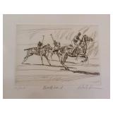 Signed Limited Edition Polo Etchings by Artist