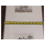 Signed Limited Edition Polo Etchings by Artist
