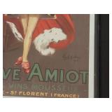 Set of 5 Vintage French Advertisement Art Prints Reproductions