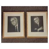 Vintage Signed Black & White Portraits by Schilling