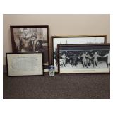 Historical Lindbergh Framed Photos & Vintage Document Lot