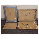 Historical Lindbergh Framed Photos & Vintage Document Lot