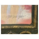 Artist Facsimile Signed Floral Painting Pair