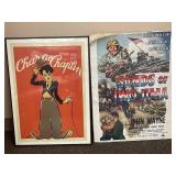 Vintage Charlie Chaplin & John Wayne Posters