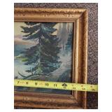 G. Witteck (?) Scenic Landscape Oil Painting Framed