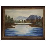 Original Framed Landscape Oil Painting by Janet Bergren